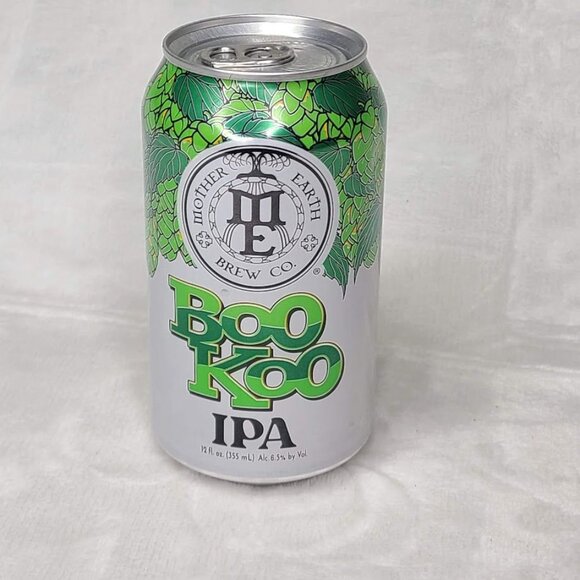 Mother Earth Brew CO Boo Koo IPA Empty Beer Can Bottom Opened 12oz - Picture 2 of 8